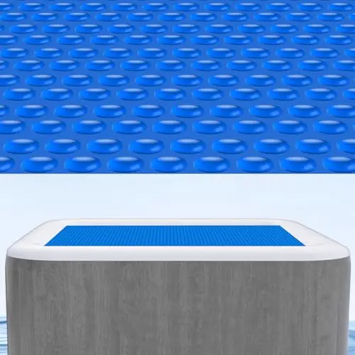 Kestnsee 6x6 foot blue thermal blanket with bubble design