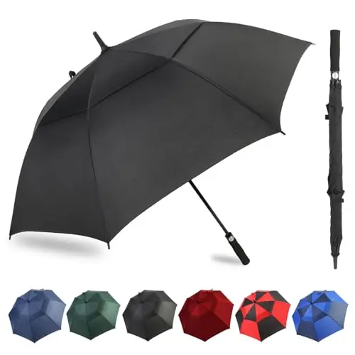 ZDSSM golf umbrella showing automatic opening feature