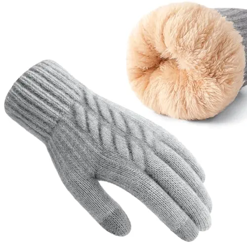 CLOTHIRILY double-layer thermal gloves for cold weather