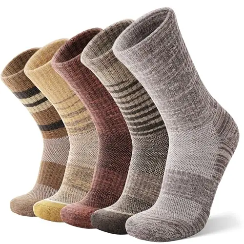 ANTSANG merino wool hiking socks with compression support