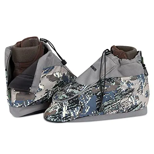 NatureBlend insulated boot covers in camouflage with zipper closure