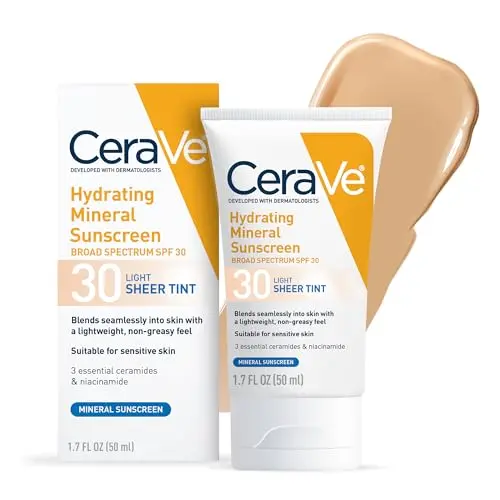 CeraVe Hydrating Mineral Sunscreen SPF 30 with sheer tint