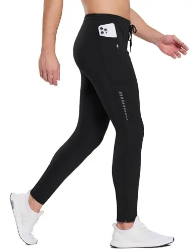 Baleaf men's thermal running tights with fleece lining for cold weather