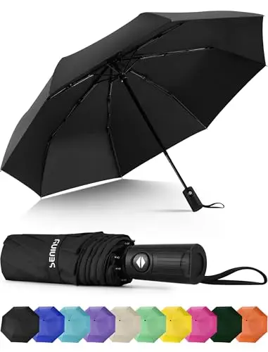 Seniny compact travel umbrella with UV block