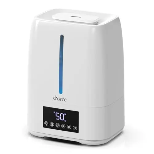 Chooone white 6L top fill ultrasonic humidifier with cool and warm mist