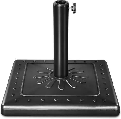 FRUITEAM square umbrella base with sun pattern design