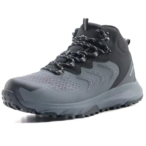 OUTJET lightweight waterproof hiking boots for men