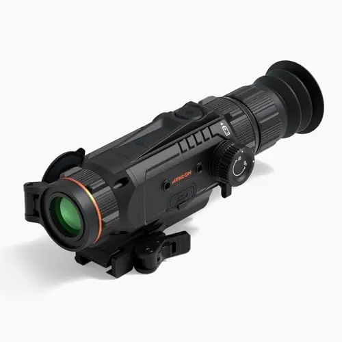 Athlon Cronus thermal scope showing multiple reticle options on display