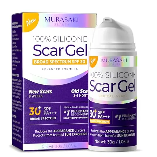 MURASAKI BEAUTY silicone scar gel with SPF 30 for surgical scars