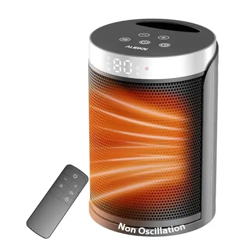 AUBKN compact electric heater with remote control