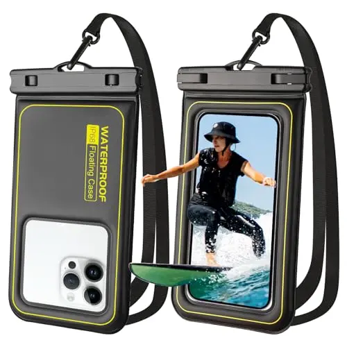 Razobws IP68 floating waterproof phone case with sensitive touch for snorkeling
