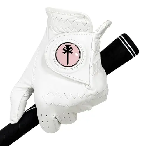 Swig Sip women's cabretta leather golf glove in mint color