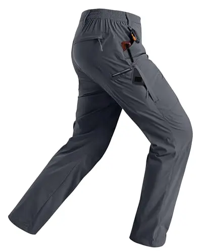Rapoo men's hiking pants with UPF 50+ and water-resistant coating