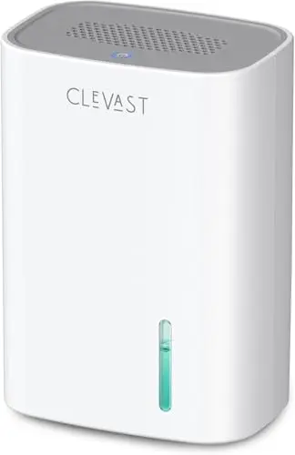 CLEVAST 30oz dehumidifier in white with compact design