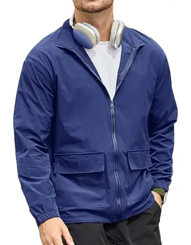 SEGANUP men's ultra-lightweight windbreaker jacket for golf