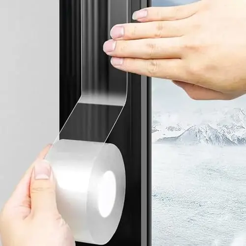 Fourgun clear window sealing tape with waterproof properties
