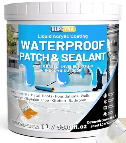 Hupeyna Liquid Waterproof Sealant container with transparent coating