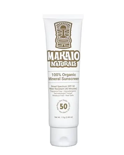 Makaio Naturals Mineral Sunscreen tube