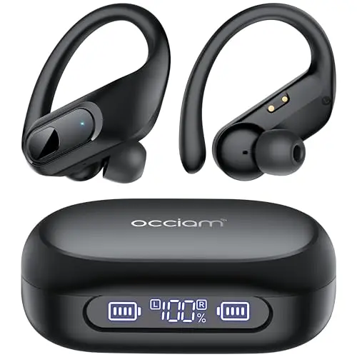 occiam noise cancelling earbuds with earhooks