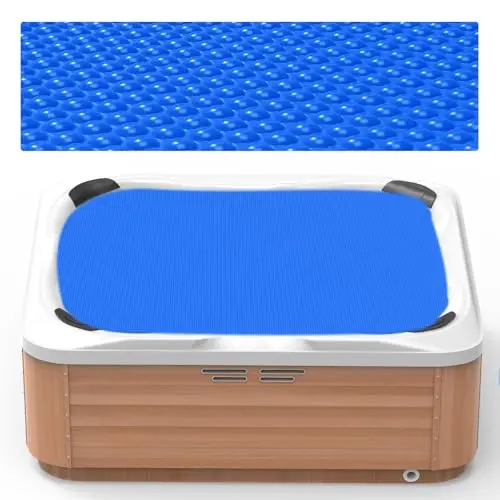 Poolergetic 7x7 foot square blue thermal blanket