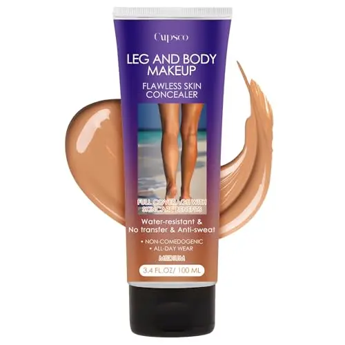 Cupscp waterproof leg makeup with natural finish